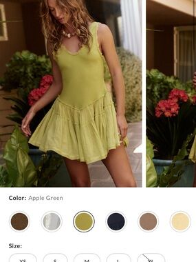 Free people Izi drop waist mini Dress